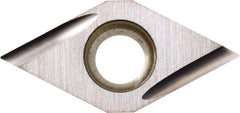 Kyocera - DCGT32.50.1 U Grade PR930 Carbide Turning Insert - TiCN Finish, 55° Diamond, 3/8" Inscr Circle, 5/32" Thick, 0.001" Corner Radius - Caliber Tooling