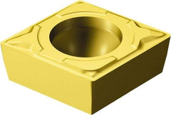 Sandvik Coromant - CCMT32.51 KF Grade 3005 Carbide Turning Insert - TiCN/Al2O3/TiN Finish, 80° Diamond, 3/8" Inscr Circle, 5/32" Thick, 1/64" Corner Radius - Caliber Tooling