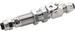 Parker - 1/4" OD, Single End Shutoff Coup - 150 Max Working psi, 0 to 150°F, - Caliber Tooling