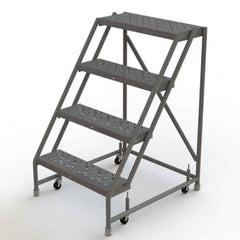 TRI-ARC - Rolling & Wall Mounted Ladders & Platforms Type: Rolling Warehouse Ladder Style: Rolling Platform Ladder - Caliber Tooling