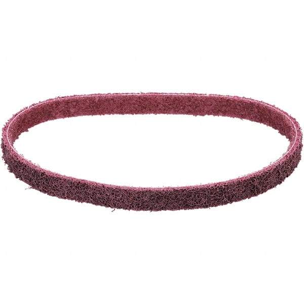 Dynabrade - 1/2" Wide x 18" OAL, Aluminum Oxide Abrasive Belt - Aluminum Oxide, Medium, Nonwoven, Cloth Backing, Wet/Dry - Caliber Tooling