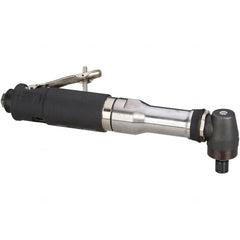 Dynabrade - 1/4" Collet, Angle Handle, Air Angle Die Grinder - 18,000 RPM, Rear Exhaust, 41 CFM, 0.7 hp, 90 psi, 1/4 NPT Inlet - Caliber Tooling