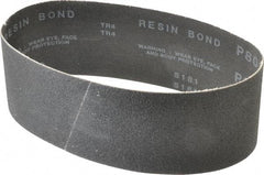 Made in USA - 3" Wide x 21" OAL, 80 Grit, Silicon Carbide Abrasive Belt - Silicon Carbide, Medium, Coated, X/Y Weighted Cloth Backing, Wet/Dry, Series S181 - Caliber Tooling