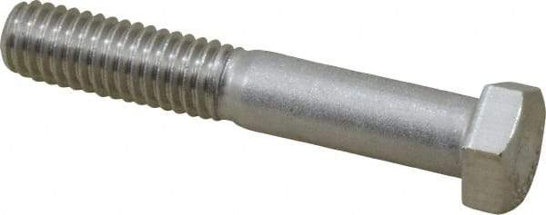 Value Collection - 3/8-16 UNC, 2-1/4" Length Under Head Hex Head Cap Screw - Partially Threaded, Grade 316 Stainless Steel, Uncoated, 9/16" Hex - Caliber Tooling