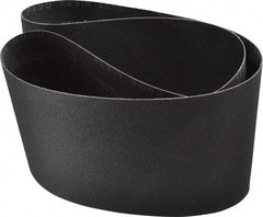 Made in USA - 6" Wide x 48" OAL, 120 Grit, Silicon Carbide Abrasive Belt - Silicon Carbide, Fine, Coated, X/Y Weighted Cloth Backing, Wet/Dry, Series S181 - Caliber Tooling