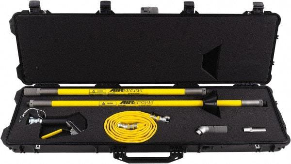 Guardair - Air-Spade Utility/Construction Blow Gun Kit - 3/4 NPT Inlet, 120 Max psi, Fiberglass Hose - Caliber Tooling