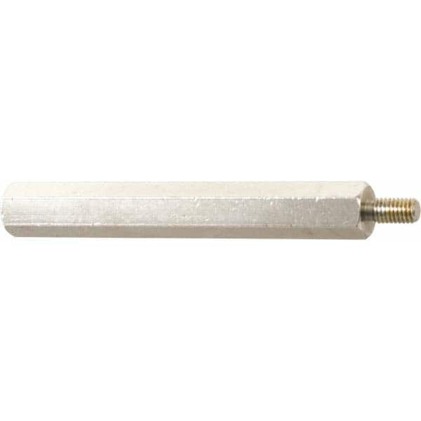 #4-40, 1.437″ OAL, 3/16″ Across Flats, Nylon Male/Female Hex Circuit Board Standoff Fully Threaded, 1-1/4″ Body Length, 3/16″ Thread Length, 1/4″ Thread Depth, Grade 6/6, Uncoated