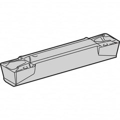 Kennametal - 0505A4G GUP Grade KCP10, 5.05mm Cutting Width Carbide Grooving Insert - 4.2mm Max Depth of Cut, Neutral, 0.4mm Corner Radius, TiCN/Al2O3/TiN Finish - Caliber Tooling