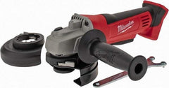 Milwaukee Tool - 4-1/2" Wheel Diam, 9,000 RPM, Cordless Cutoff & Cutoff-Grinder Tool - Right Angle Handle - Caliber Tooling