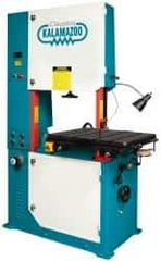 Clausing - 28 Inch Throat Capacity, Variable Speed Pulley Vertical Bandsaw - 50 to 5200 SFPM, 3 HP, Three Phase - Caliber Tooling