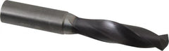 Accupro - 13mm 140° Solid Carbide Jobber Drill - AlTiN Finish, Right Hand Cut, Spiral Flute, Straight Shank, 100mm OAL, Notched Point - Caliber Tooling