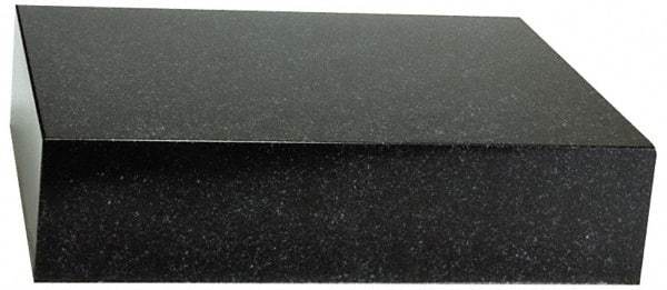 Value Collection - 12" Long x 12" Wide x 3" Thick, Granite Inspection Surface Plate - B Toolroom Grade, 0.0001" Unilateral Tolerance - Caliber Tooling