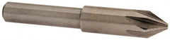 Interstate - 5/16" Head Diam, 1/4" Shank Diam, 6 Flute 60° Cobalt Countersink - Caliber Tooling