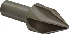 Interstate - 1-1/4" Head Diam, 3/4" Shank Diam, 6 Flute 60° Cobalt Countersink - Caliber Tooling