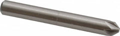 Interstate - 1/4" Head Diam, 1/4" Shank Diam, 6 Flute 82° Cobalt Countersink - Caliber Tooling