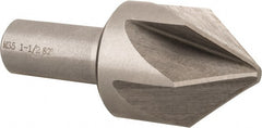 Interstate - 1-1/2" Head Diam, 3/4" Shank Diam, 6 Flute 82° Cobalt Countersink - Caliber Tooling