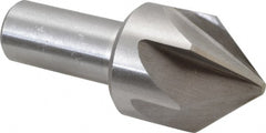 Interstate - 1-3/4" Head Diam, 1" Shank Diam, 6 Flute 82° Cobalt Countersink - Caliber Tooling