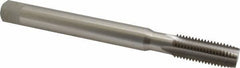 Interstate - 3/4-10 UNC, 4 Flute Plug Hand Pulley Tap - High Speed Steel, Bright Finish, Right Hand Flute, H3 Thread Limit, 8" OAL - Caliber Tooling