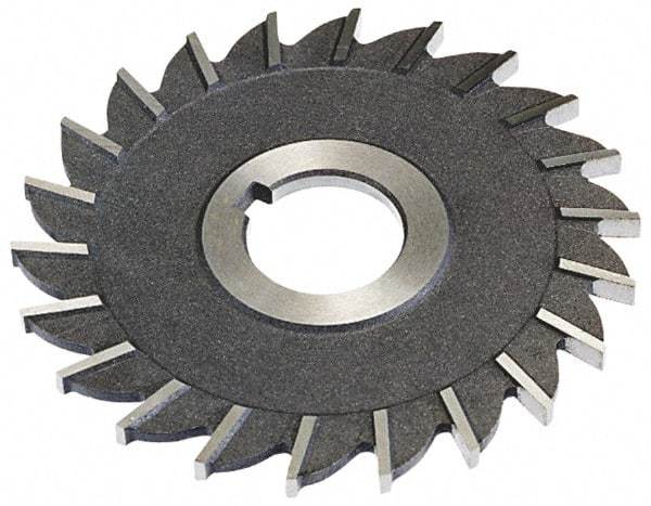 Keo - 4" Diam x 1/2" Width of Cut, 24 Teeth, High Speed Steel Side Milling Cutter - Straight Teeth, Uncoated - Caliber Tooling