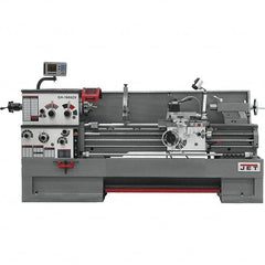 Jet - 16" Swing, 60" Between Centers, 230 Volt, Triple Phase Engine Lathe - 7MT Taper, 7-1/2 hp, 25 to 1,800 RPM, 3-1/8" Bore Diam, 40" Deep x 48" High x 116-1/2" Long - Caliber Tooling