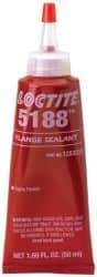 Loctite - 50 mL Tube Red Polyurethane Joint Sealant - -65 to 300°F Operating Temp, 24 hr Full Cure Time, Series 5188 - Caliber Tooling