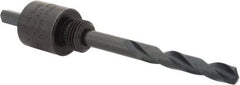 Lenox - 9/16 to 1-3/16" Tool Diam Compatibility, Straight Shank, Carbon Steel Integral Pilot Drill, Hole Cutting Tool Arbor - 15/64" Min Chuck, Triangular Shank Cross Section, Quick-Change Attachment, For Hole Saws 4L - Caliber Tooling