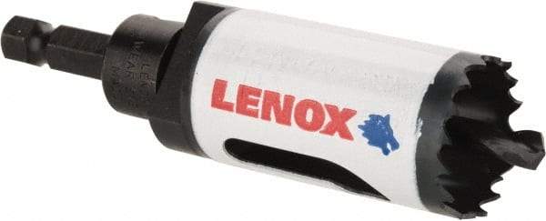 Lenox - 1-1/8" Diam, 1-9/16" Cutting Depth, Hole Saw - Bi-Metal Saw, Toothed Edge - Caliber Tooling