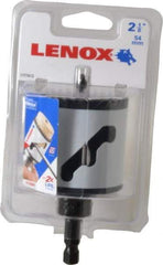 Lenox - 2-1/8" Diam, 1-9/16" Cutting Depth, Hole Saw - Bi-Metal Saw, Toothed Edge - Caliber Tooling