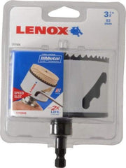 Lenox - 3-1/4" Diam, 1-9/16" Cutting Depth, Hole Saw - Bi-Metal Saw, Toothed Edge - Caliber Tooling