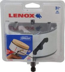 Lenox - 3-3/4" Diam, 1-9/16" Cutting Depth, Hole Saw - Bi-Metal Saw, Toothed Edge - Caliber Tooling