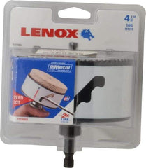 Lenox - 4-1/8" Diam, 1-9/16" Cutting Depth, Hole Saw - Bi-Metal Saw, Toothed Edge - Caliber Tooling