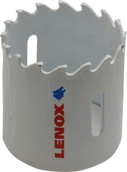 Lenox - 1-3/4" Diam, 1-1/2" Cutting Depth, Hole Saw - Carbide-Tipped Saw, Toothed Edge - Caliber Tooling