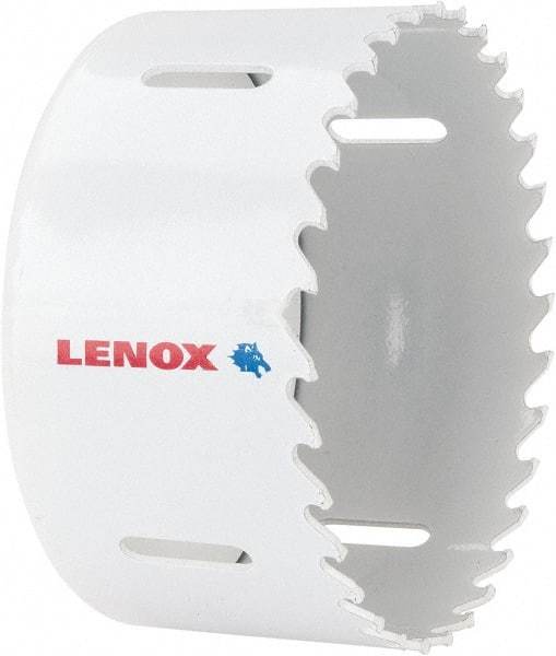 Lenox - 3-1/2" Diam, 1-1/2" Cutting Depth, Hole Saw - Carbide-Tipped Saw, Toothed Edge - Caliber Tooling