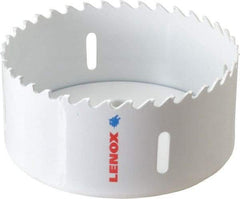 Lenox - 4" Diam, 1-1/2" Cutting Depth, Hole Saw - Carbide-Tipped Saw, Toothed Edge - Caliber Tooling