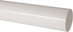 Made in USA - 1' Long, 3" Diam, Acetal Plastic Rod - Natural (Color) - Caliber Tooling