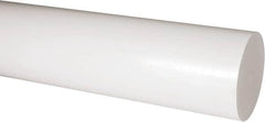 Made in USA - 1' Long, 3-1/2" Diam, Acetal Plastic Rod - Natural (Color) - Caliber Tooling