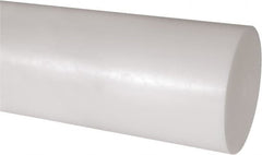 Made in USA - 1' Long, 5-1/2" Diam, Acetal Plastic Rod - Natural (Color) - Caliber Tooling