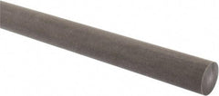 Made in USA - 2' Long, 1" Diam, Acetal (PTFE-Filled) Plastic Rod - Brown - Caliber Tooling