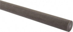 Made in USA - 4' Long, 1" Diam, Acetal (PTFE-Filled) Plastic Rod - Brown - Caliber Tooling