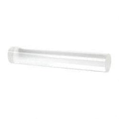 Made in USA - 8' Long, 1" Diam, Acrylic Plastic Rod - Clear - Caliber Tooling