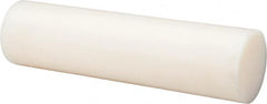 Made in USA - 2' Long, 4-3/4" Diam, Nylon 6/6 Plastic Rod - Natural (Color) - Caliber Tooling