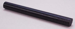 Made in USA - 4' Long, 2-1/2" Diam, Nylon 6/6 Plastic Rod - Black - Caliber Tooling