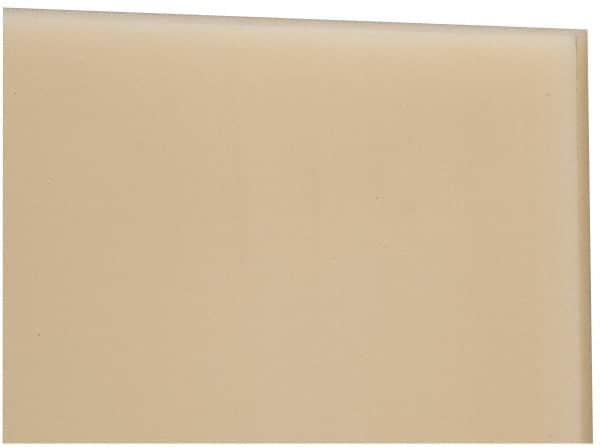 Made in USA - 3/16" Thick x 24" Wide x 4' Long, Nylon 6/6 Sheet - Natural - Caliber Tooling