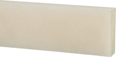 Made in USA - 4 Ft. Long x 3 Inch Wide x 3/4 Inch High, Nylon, Rectangular Plastic Bar - Natural - Caliber Tooling