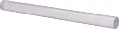 Made in USA - 8' Long, 1-1/8" Diam, Polycarbonate Plastic Rod - Clear - Caliber Tooling