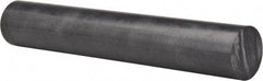 Made in USA - 8' Long, 2" Diam, Polycarbonate Plastic Rod - Black - Caliber Tooling