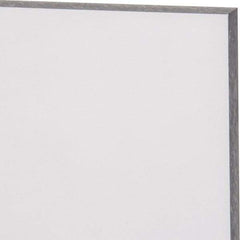 Made in USA - 1/4" Thick x 24" Wide x 4' Long, Polycarbonate Sheet - Abrasion Resistant Grade - Caliber Tooling