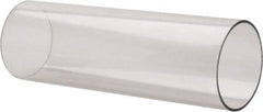 Made in USA - 4 Inch Outside Diameter x 8 Ft. Long, Plastic Round Tube - Polycarbonate - Caliber Tooling