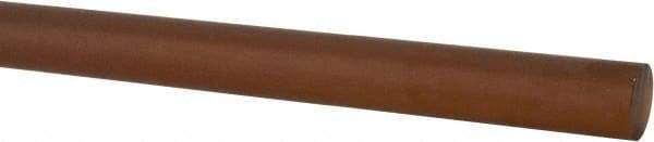 Made in USA - 8' Long, 1/2" Diam, Polyetherimide (PEI) Plastic Rod - Natural (Color) - Caliber Tooling