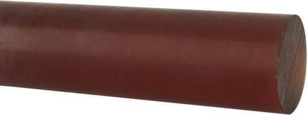 Made in USA - 4' Long, 1-1/2" Diam, Polyetherimide (PEI) Plastic Rod - Natural (Color) - Caliber Tooling